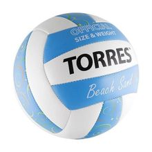Мяч для пляжного волейбола Torres Beach Sand Blue арт.V30095B р.5