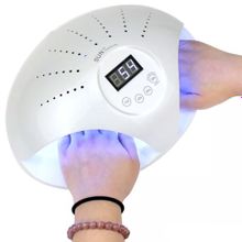 Лампа для гель-лака и шеллака Sun 669 (48W   LED+UV ) с вентилятором на две руки