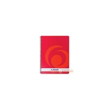 Тетрадь А4   80л,  HERLITZ X.BOOK,  70 г  м2,  боковая спираль,  перфорация,  линейка с полями