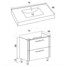 Мебель для ванной Sanvit Сольвейг 75