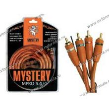 АУДИО Кабель межблочный RCA MYSTERY MPRO 5.4  4-х канальный 5м витая пара двойной экран