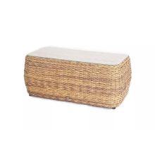 «Кальяри» журнальный столик из искусственного ротанга, цвет соломенный