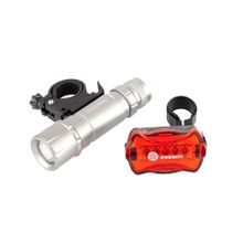 Набор велосипедный: передний 1 Вт Led, 160Lm, задний 5 red Led Stern