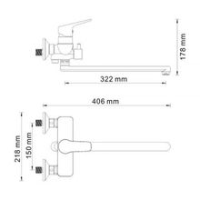 Wasserkraft Lippe 4502L хром для ванны