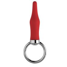 NMC Красная анальная пробка с колечком BUTT O 3INCH BUTT PLUG RED - 8 см. (красный)