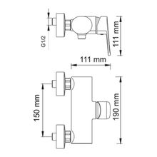 WasserKRAFT Смеситель для душа Donau 5302