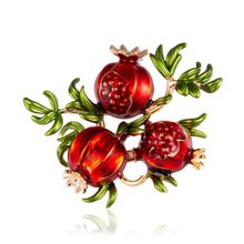 Брошь "Гранатовая ветвь" (арт. 76383-89)