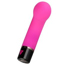 Розовый силиконовый мини-вибратор Lil Gspot - 13 см. (розовый)