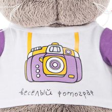 Мягкая игрушка BUDI BASA Ks25-056 Басик Весёлый фотограф 25см.