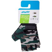 Перчатки для фитнеса StarFit SU-126 хаки р.XL