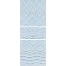 KERAMA MARAZZI 16015 Авеллино голубой структура mix 7,4х15х6,9