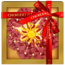 Подарочный шоколад Chokodelika "Розовый цветок желаний", 150 гр.