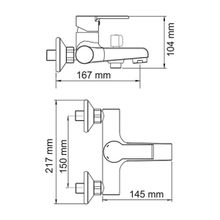 WasserKRAFT Смеситель для ванны Ammer 3701