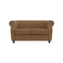 Диван прямой Бруклин koffe коричневый-велюр