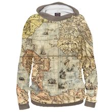 Худи Я-МАЙКА Древняя карта мира, Тихий океан