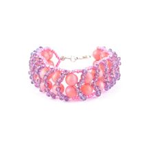 Бусики-Колечки Браслет Коралл "Славна" арт.КАП-1813