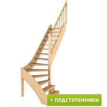 Лестница ЛС-07М 5 П 14 ступеней (h=3,15 м), сосна