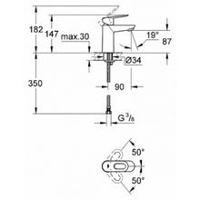 Смеситель Grohe BauLoop 23337000 для раковины