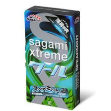 Sagami Презервативы Sagami Xtreme Mint с ароматом мяты - 10 шт.