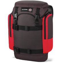 Коричнево красный скейт рюкзак Dakine Lid Independent Collab 26L Idy Independent с боковыми карманами на молнии