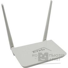 Tenda D301 v2.0 xDSL маршрутизатор ADSL2+ 802.11n, до300Мбит с, 2TX2R, 4х100Мбит с, USB порт с функцией принтсервера, несъемные антенны