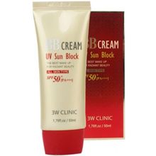 3W Clinic UV Sun Block BB Cream SPF50+ PA+++ 50 мл