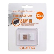 Флешка 32Gb USB2.0 QUMO Nano White