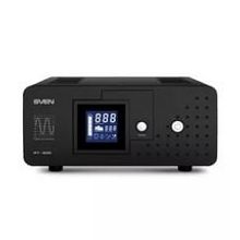 ИБП SVEN  RT-500 Black  LCD, евро розетка, порт USB для зарядки мобильных устройств, без АКБ