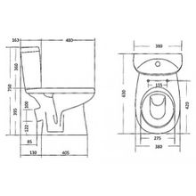 Унитаз-компакт Santek Анимо WH302134