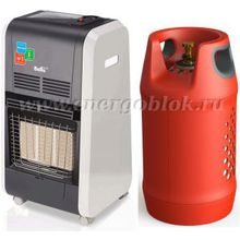 Газовый инфракрасный обогреватель Ballu BIGH-55 с полимерно композитным газовым баллоном HPCR LPGC 24,5