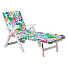 ПМ: Инфотекс Матрас для шезлонга хлопок набивной на завязках