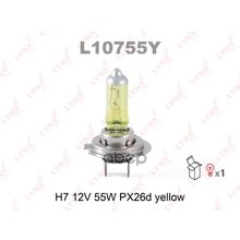 Лампа H7 12v 55w Px26d Yellow LYNXauto арт. L10755Y