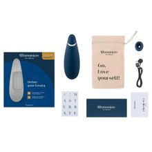 Синий клиторальный стимулятор Womanizer Premium 2 (248066)