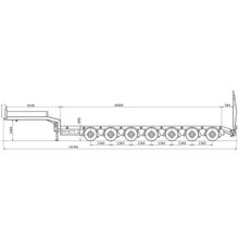 Семиосный низкорамный полуприцеп-тяжеловоз, г п 90 т.