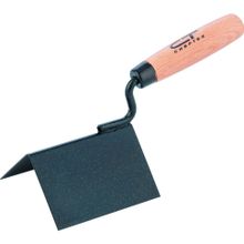 Кельма угловая, 110 х 75 х 75 мм, стальная, для внешних углов, буковая ручка СибрТех 86313