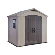 Пластиковый сарай-хозблок для дачи Factor 8х6