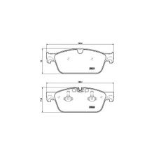 Колодки Тормозные Дисковые | Перед | Mercedes-Benz M-Class (W166) Ml 350 Bluetec 4-Matic (166.024) 06.2011 - 02.2015 <=> Mercedes-Benz M-Class (W166) Ml 350 4-Matic (166.057) 06.2011 - 12.2015 Brembo арт. P50102