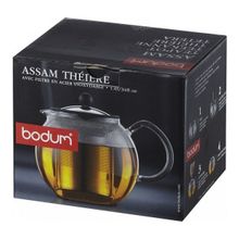 Чайник заварочный с прессом хром Bodum Assam 1л