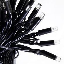 HiLightsDecor Гирлянда светодиодная, 120 LED, 12 м, универсальная, черный провод, теплый белый (RB-LD120-WW-E-P)