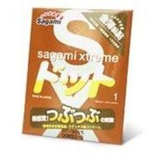 Sagami Презерватив Sagami Xtreme FEEL UP с точечной текстурой и линиями прилегания - 1 шт.