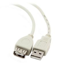 Кабель удлинитель USB 2.0 Am=>Af - 5 м, серый, 5bites (C5011-050C)