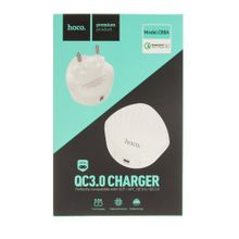Сетевое зарядное устройство c USB HOCO C68A,3.0A белое