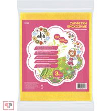 ELFE Салфетки вискозные универсальные 300 х 380 мм, 3 шт, Россия Elfe