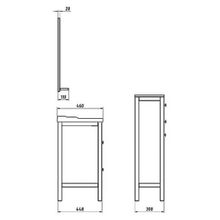 Тумба ASB-Mebel Римини 30 белая патина серебро