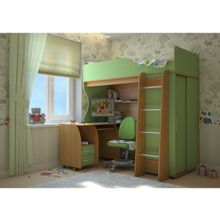 Детская комната Мишутка (Размер кровати: 80Х180, Наличие матраса: Без матраса)