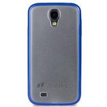 Силиконовый чехол-накладка для Samsung Galaxy S4   i9500 Melkco Poly Frame TPU PC (белый синий)