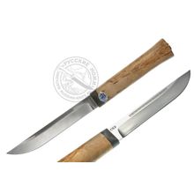 Нож Бурятский малый (сталь 95Х18МФ), карельская береза, компания АИР
