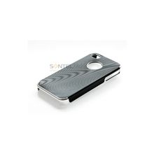 Накладка OCC алюминиевая для iPhone 4 4S black silver 00019425