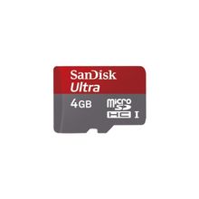 SanDisk sdsdqya-004g-u46a microsdhc 4gb bi-colored card +sd adapter + media manager