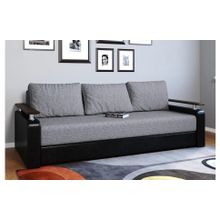 Смарт Диван прямой Марракеш Блэк Эко еврокнижка